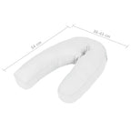 vidaXL Schwangerschaftskissen J-förmig 54x(36-43) cm