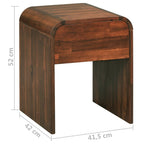 vidaXL Nachttisch 41,5×42×52 cm Massivholz Akazie