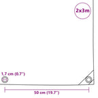 vidaXL Abdeckplane 650 g/m² 2x3 m Grau