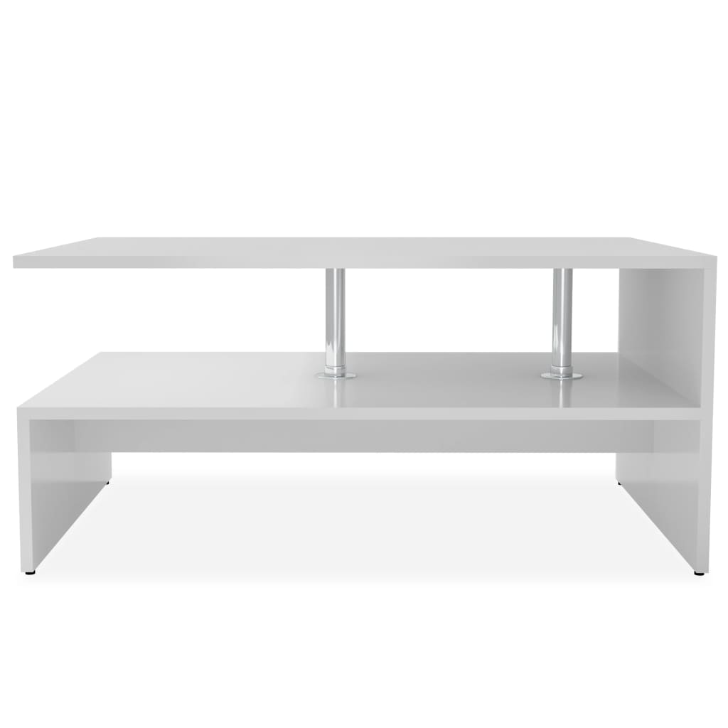 vidaXL Couchtisch Holzwerkstoff 90x59x42 cm Weiß