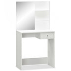 vidaXL Schminktisch Holzwerkstoff 75x40x141 cm Weiß