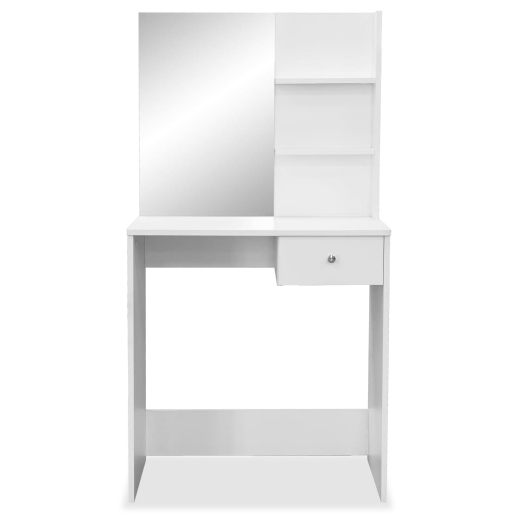 vidaXL Schminktisch Holzwerkstoff 75x40x141 cm Weiß