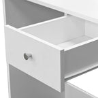 vidaXL Schminktisch Holzwerkstoff 75x40x141 cm Weiß