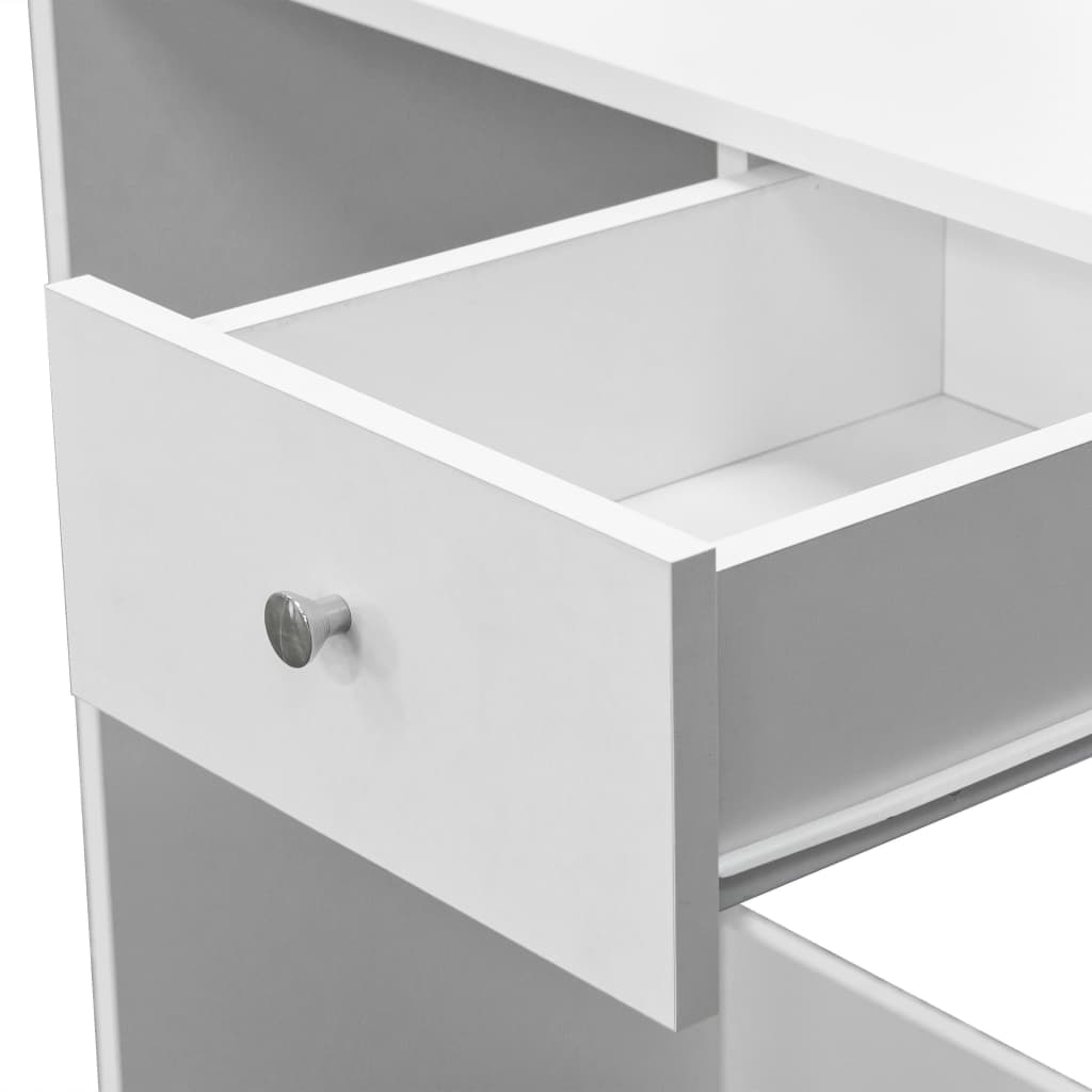 vidaXL Schminktisch Holzwerkstoff 75x40x141 cm Weiß