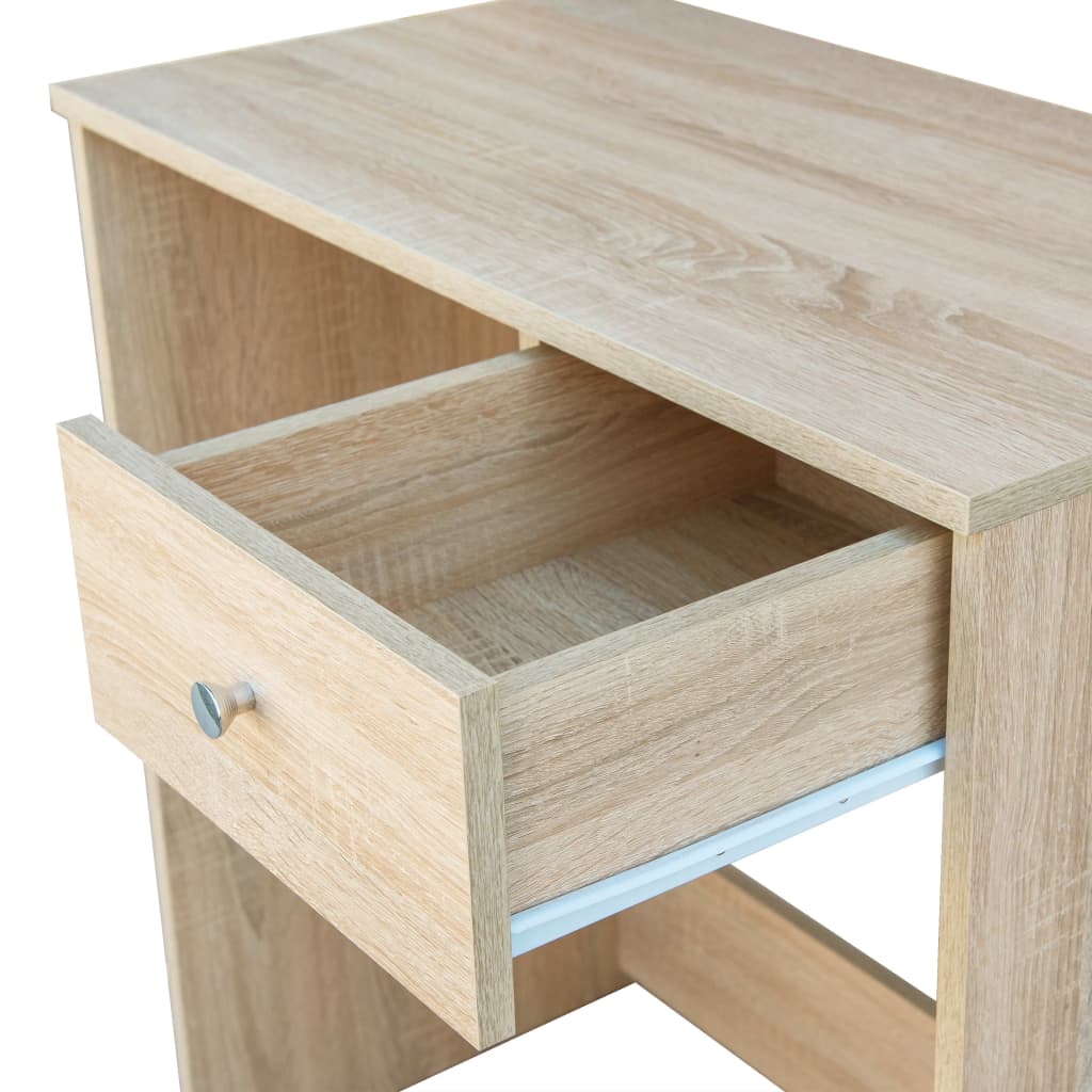 vidaXL Schminktisch Holzwerkstoff 75x40x141 cm Eiche