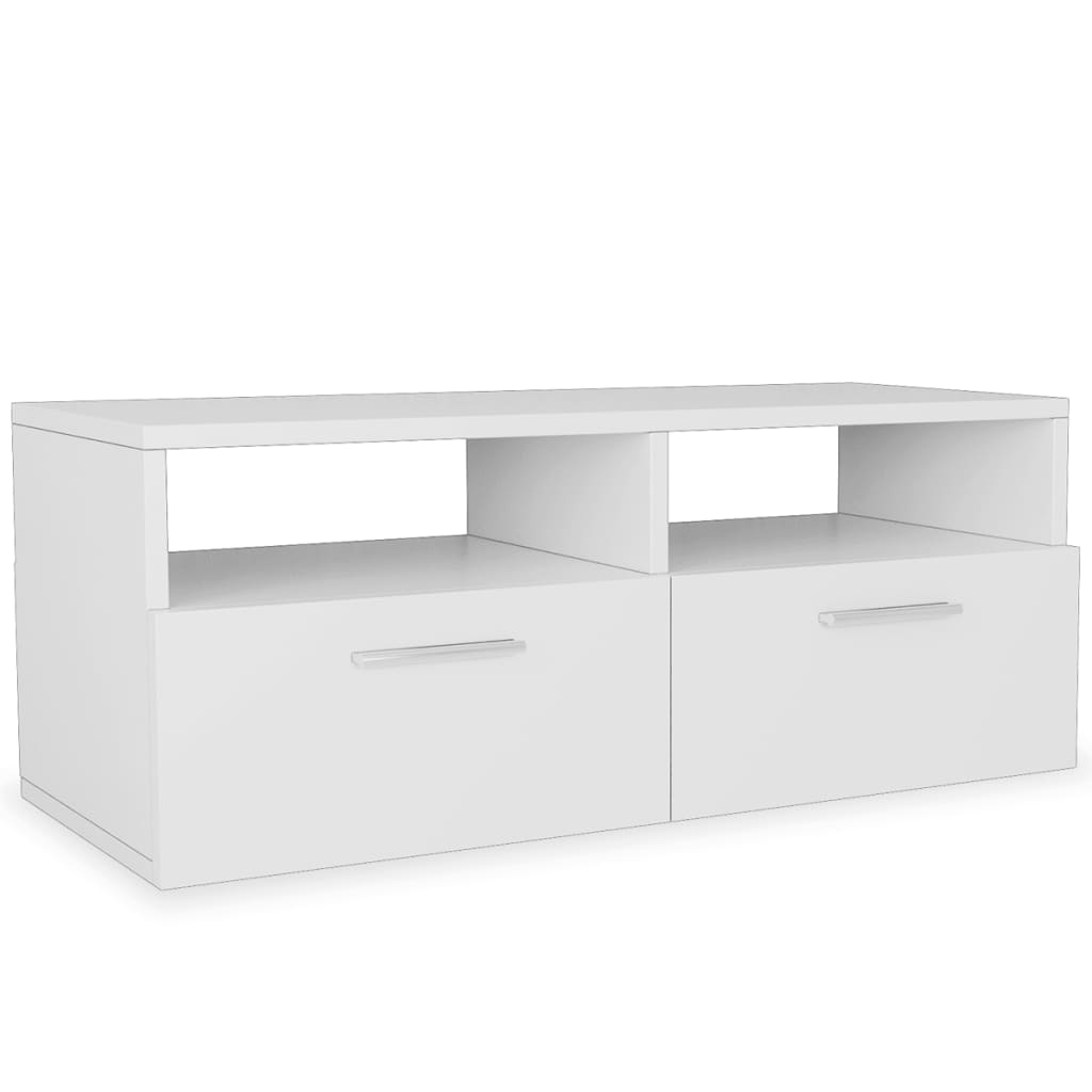vidaXL TV-Schrank Holzwerkstoff 95x35x36 cm Weiß