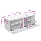 vidaXL TV-Schrank Holzwerkstoff 95x35x36 cm Weiß