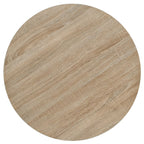 vidaXL Bistrotisch MDF und Stahl Rund 60 x 75 cm Eichenoptik