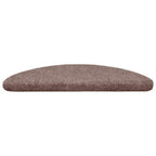 vidaXL Stufenmatten Selbstklebend 15 Stk. 56x17x3 cm Hellbraun Halbrund