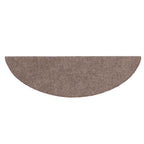 vidaXL Stufenmatten Selbstklebend 15 Stk. 56x17x3 cm Hellbraun Halbrund