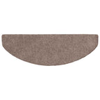 vidaXL Stufenmatten Selbstklebend 15 Stk. 65x21x4 cm Hellbraun Halbrund Groß