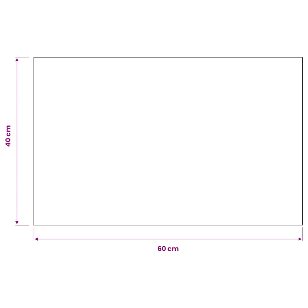 vidaXL Schmutzfangmatte Rechteckig Getuftet 40x60 cm Anthrazit