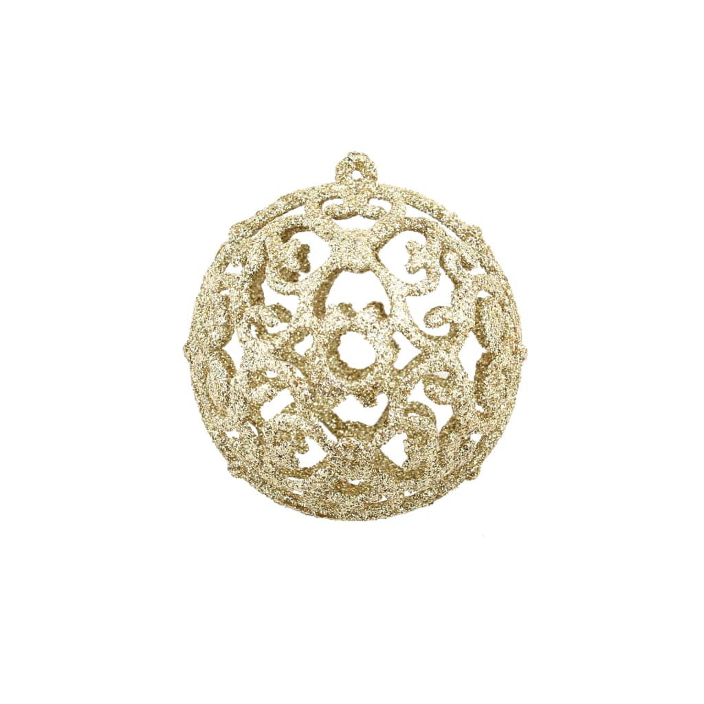 vidaXL 100-tlg. Weihnachtskugel-Set 3/4/6 cm Golden