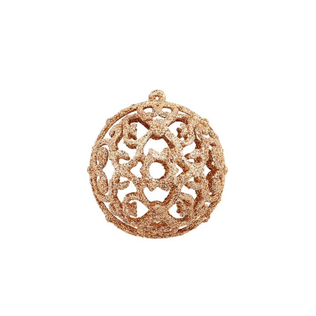 vidaXL 100-tlg. Weihnachtskugel-Set 3/4/6 cm Roségold