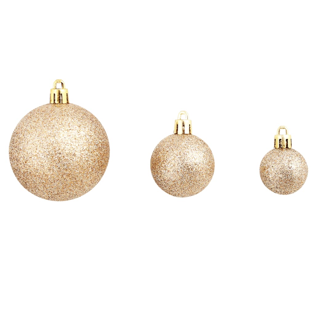 vidaXL 100-tlg. Weihnachtskugel-Set 3/4/6 cm Roségold