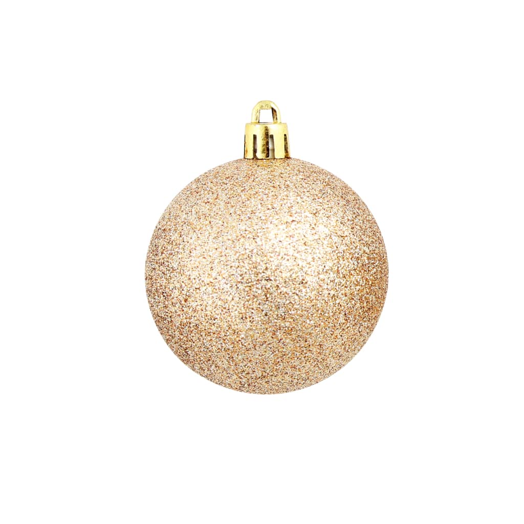 vidaXL 100-tlg. Weihnachtskugel-Set 3/4/6 cm Roségold