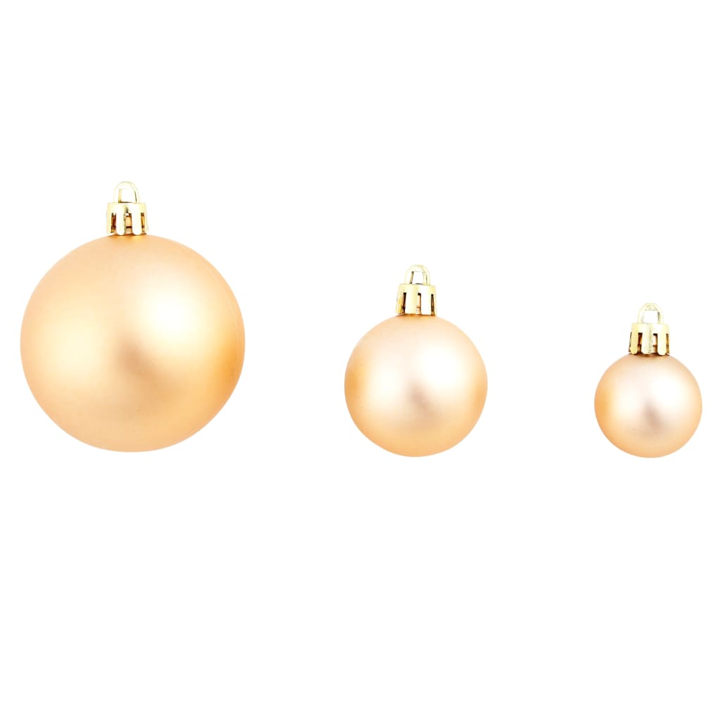 vidaXL 100-tlg. Weihnachtskugel-Set 3/4/6 cm Roségold