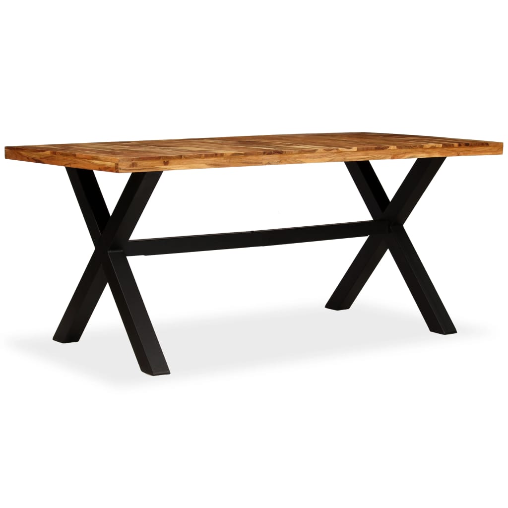 vidaXL Esstisch Massivholz Akazie und Mango 180x90x76 cm