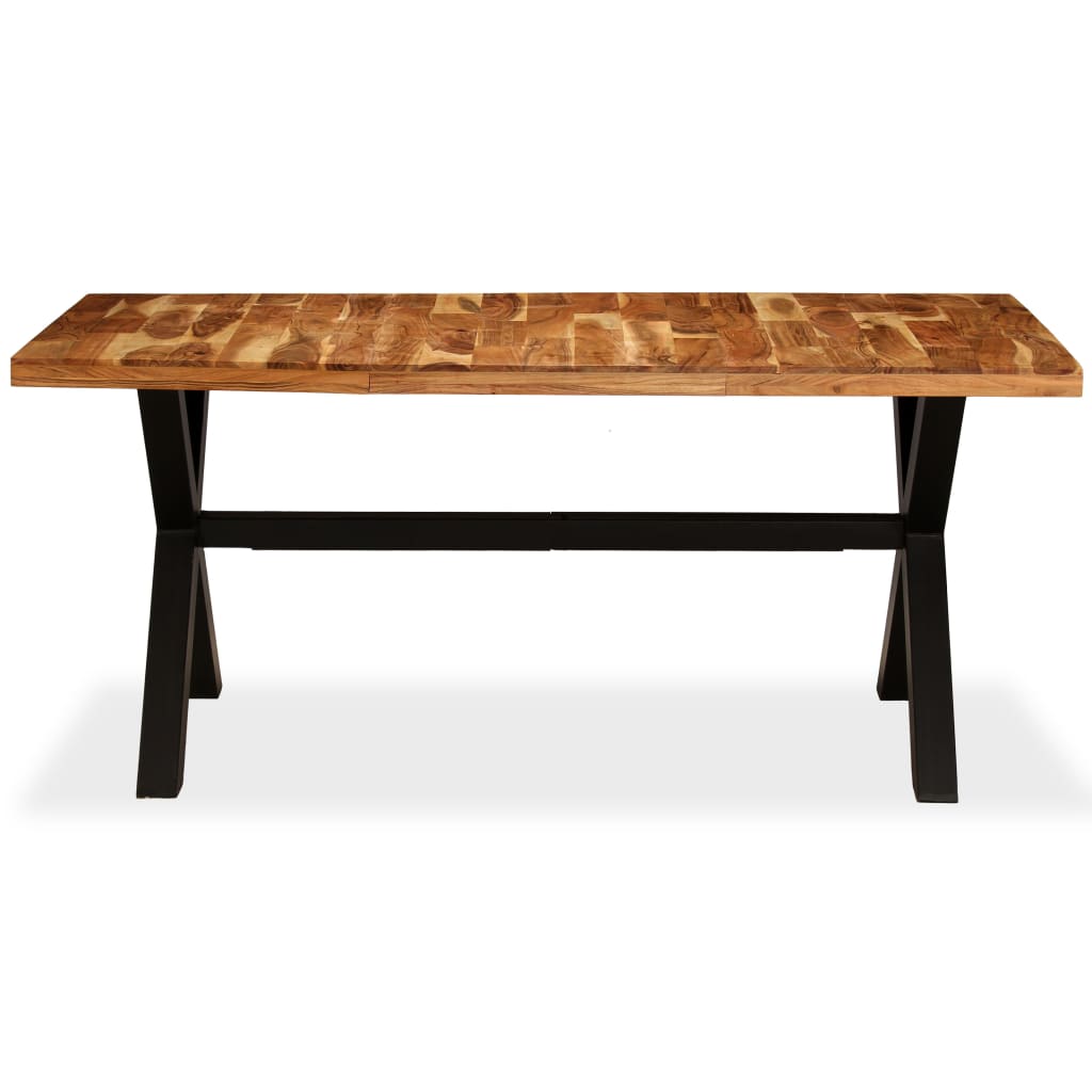 vidaXL Esstisch Massivholz Akazie und Mango 180x90x76 cm
