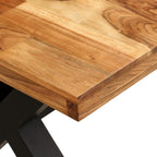 vidaXL Esstisch Massivholz Akazie und Mango 180x90x76 cm