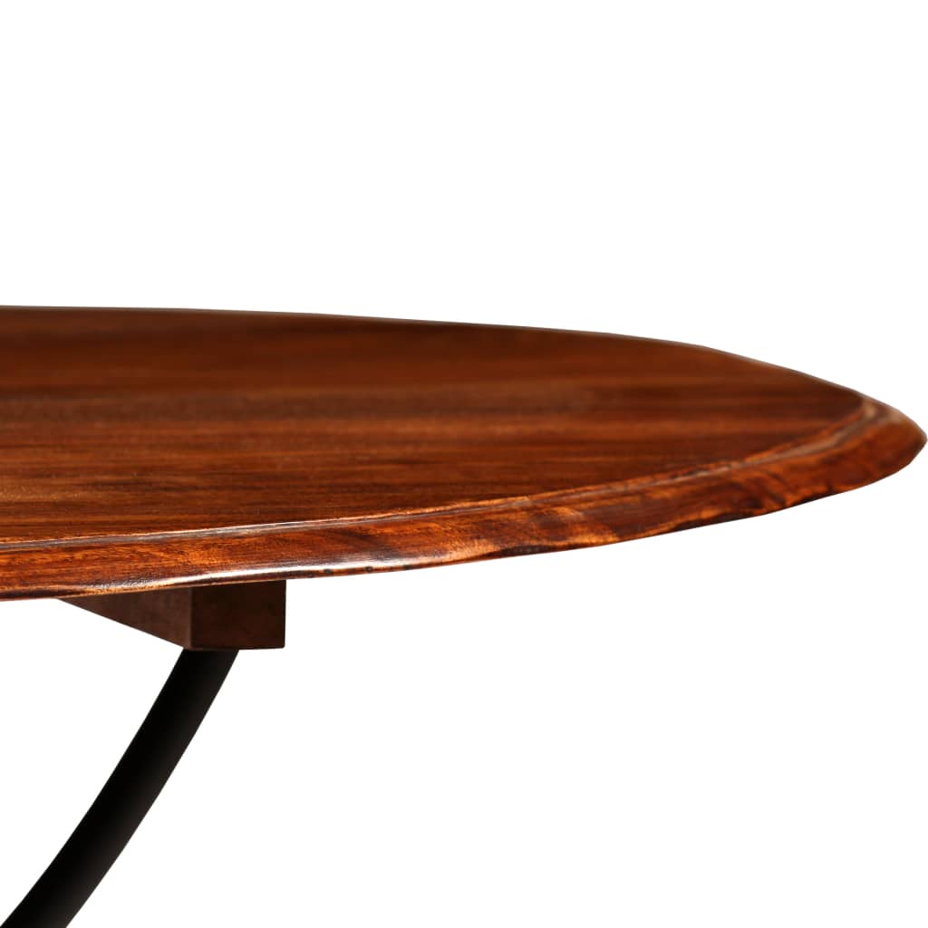 vidaXL Esstisch Massivholz mit Honigfarbenem Finish 120x76 cm