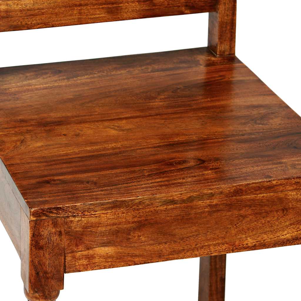 vidaXL Esszimmerstühle 2 Stk. Massivholz mit Honigfarbenem Finish