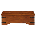 vidaXL Couchtisch Massivholz mit Honigfarbenem Finish 110x55x35 cm