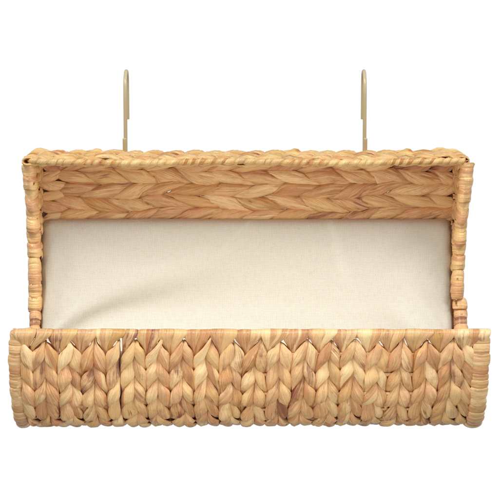 vidaXL Katzenbett mit Kissen Wasserhyazinthe 37 x 20 x 20 cm