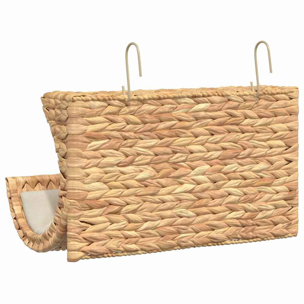 vidaXL Katzenbett mit Kissen Wasserhyazinthe 37 x 20 x 20 cm