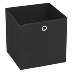 vidaXL Aufbewahrungsboxen 4 Stk. Vliesstoff 32x32x32 cm Schwarz