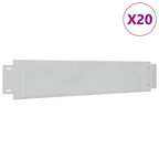vidaXL Rasenkanten 20 Stk. Verzinkter Stahl 100 x 20 cm