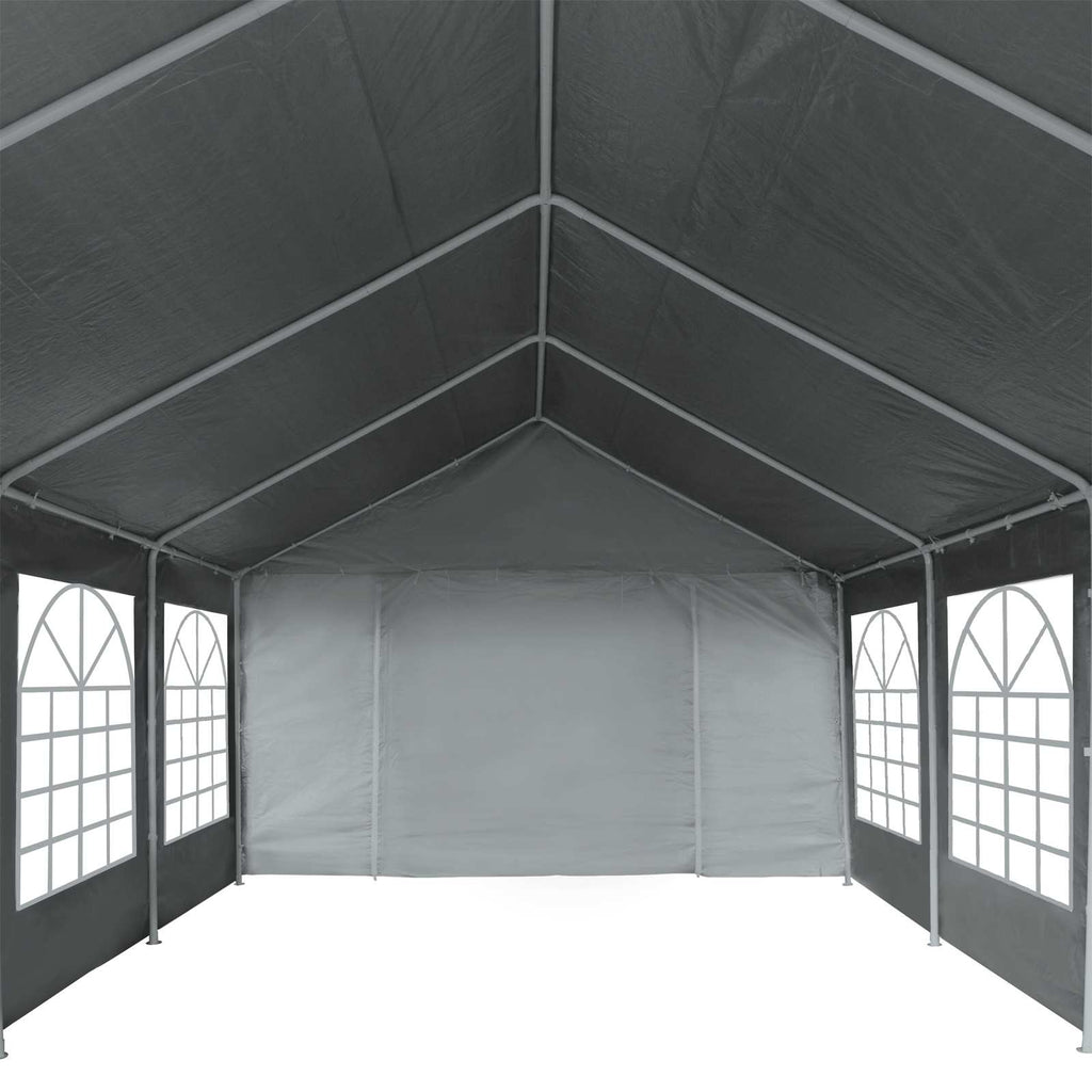 vidaXL Zeltstoff ohne Gestell Grau 8 x 4 m PE