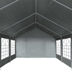 vidaXL Zeltstoff ohne Gestell Grau 8 x 4 m PE