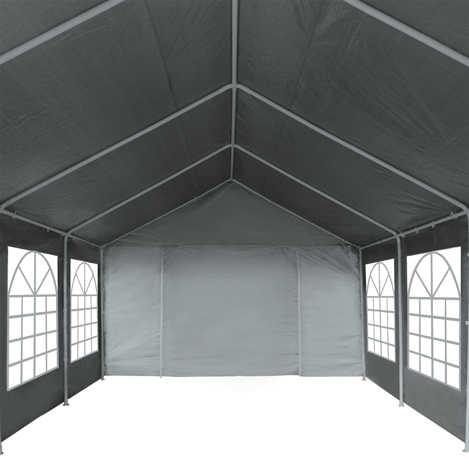 vidaXL Zeltstoff ohne Gestell Grau 8 x 4 m PE