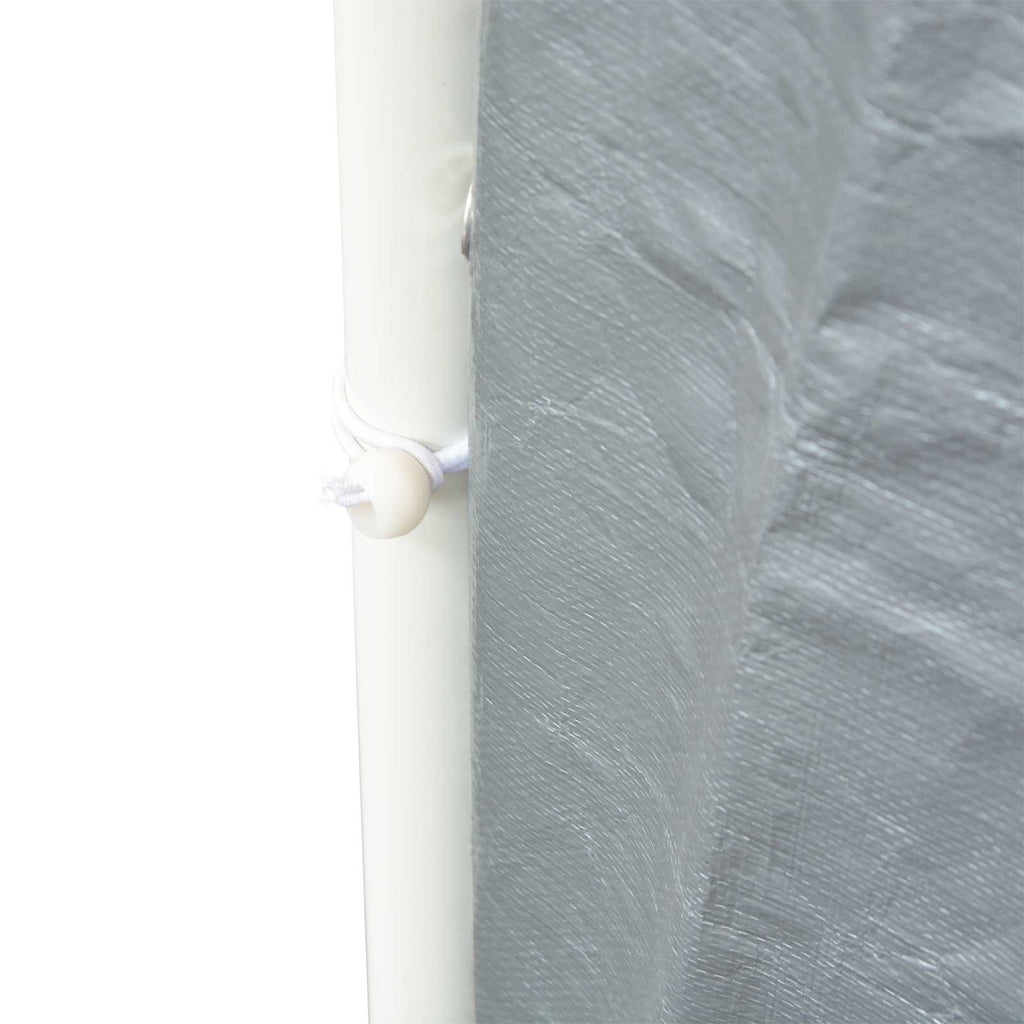 vidaXL Zeltstoff ohne Gestell Grau 8 x 4 m PE