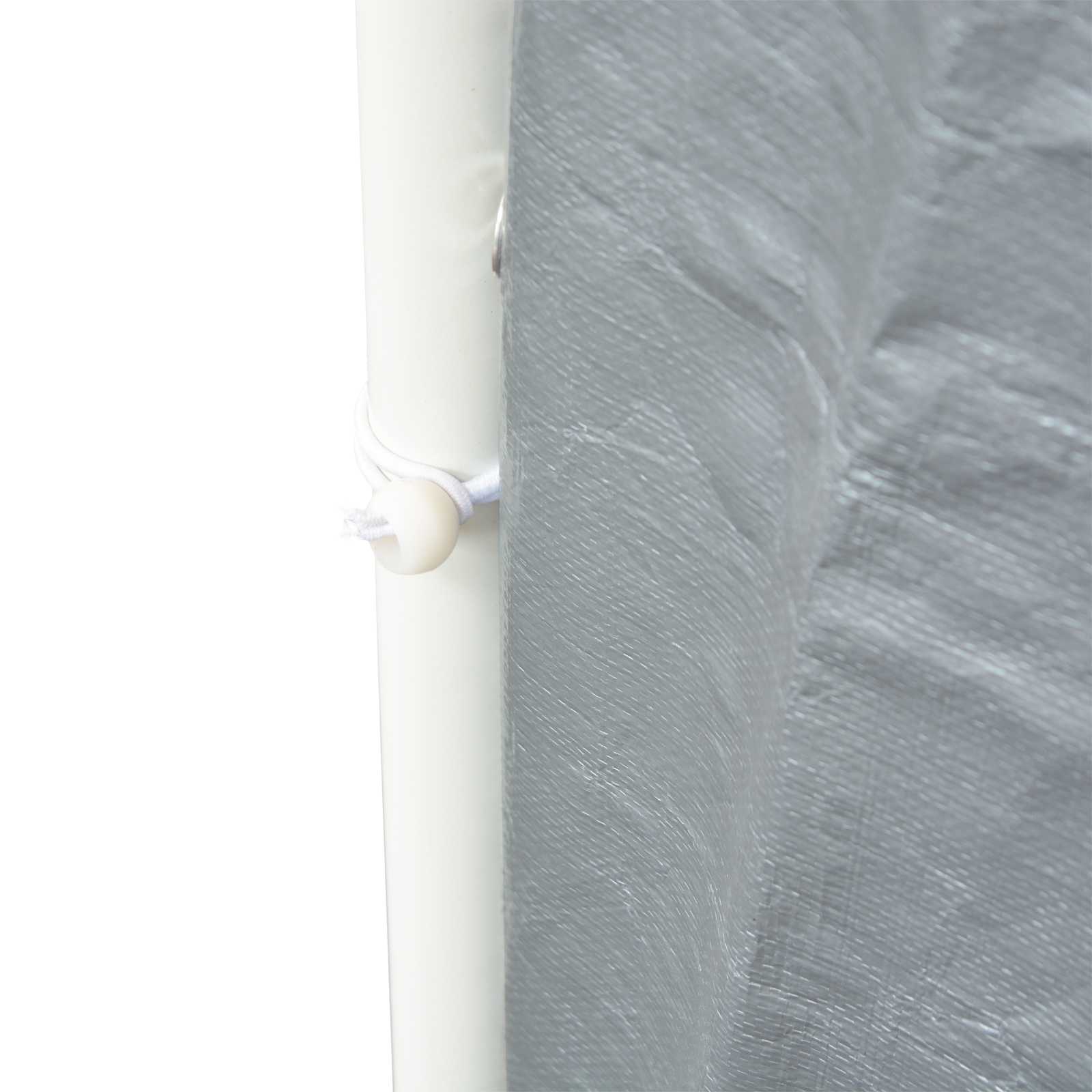 vidaXL Zeltstoff ohne Gestell Grau 8 x 4 m PE