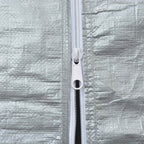 vidaXL Zeltstoff ohne Gestell Grau 8 x 4 m PE