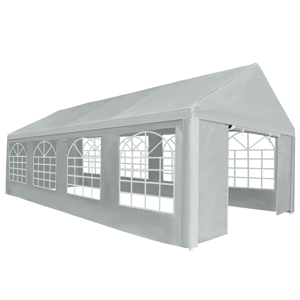 vidaXL Zeltstoff ohne Gestell Grau 8 x 4 m PE