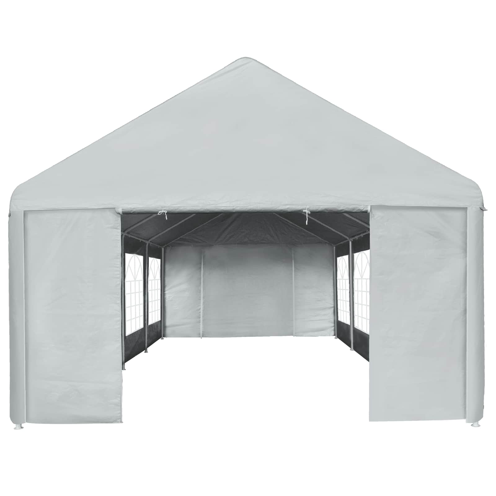 vidaXL Zeltstoff ohne Gestell Grau 8 x 4 m PE