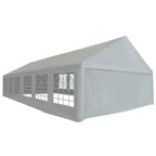 vidaXL Zeltstoff ohne Gestell Grau 8 x 4 m PE