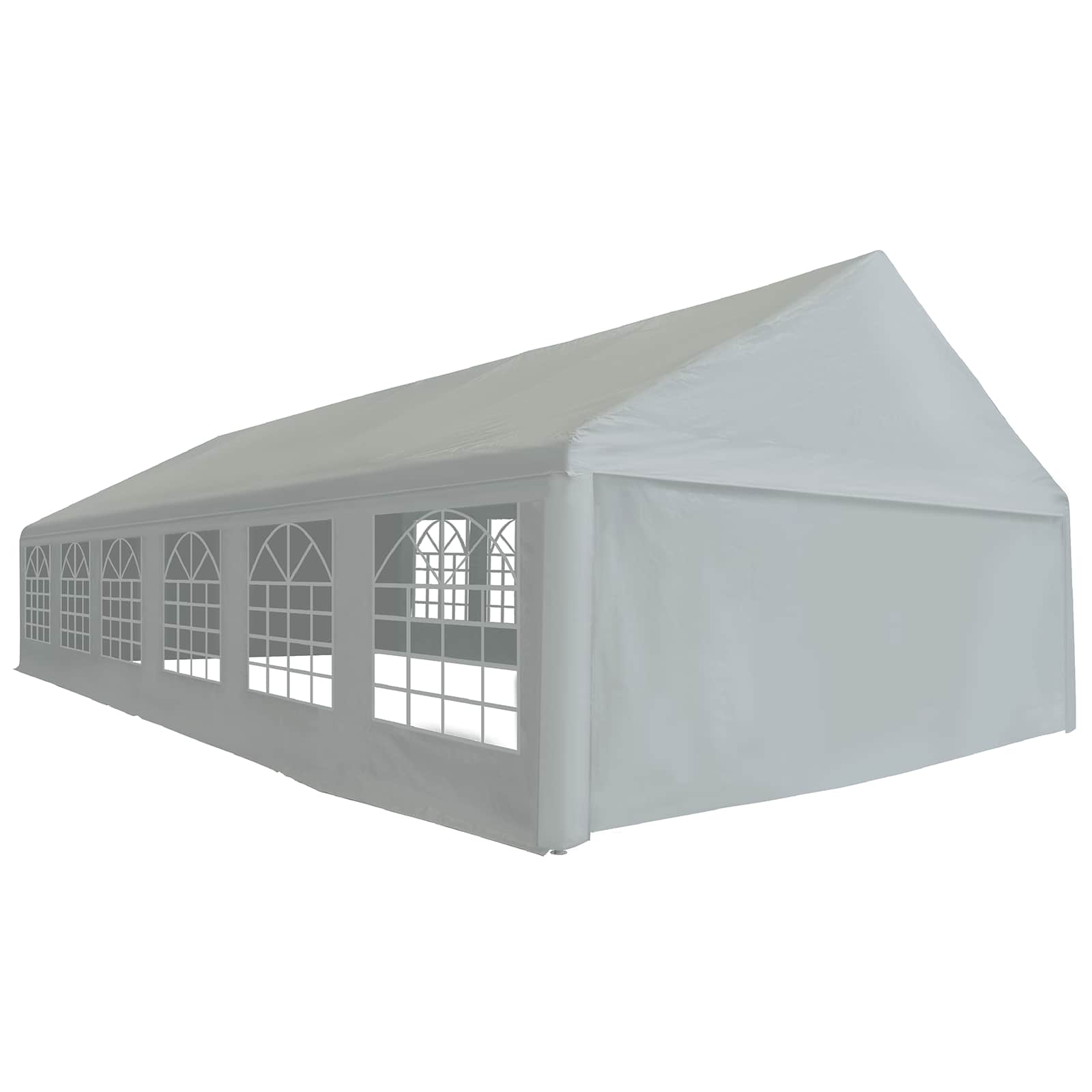 vidaXL Zeltstoff ohne Gestell Grau 8 x 4 m PE