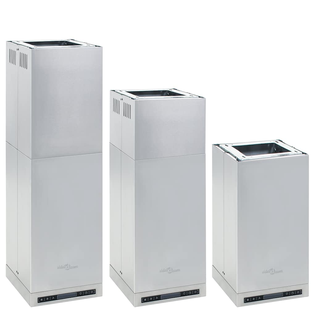 vidaXL Inselhaube mit LCD-Display Berührungssensor 756 m³/h LED