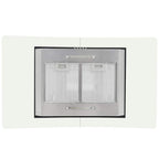 vidaXL Insel-Dunstabzugshaube 90 cm Edelstahl 756 m³/h LED