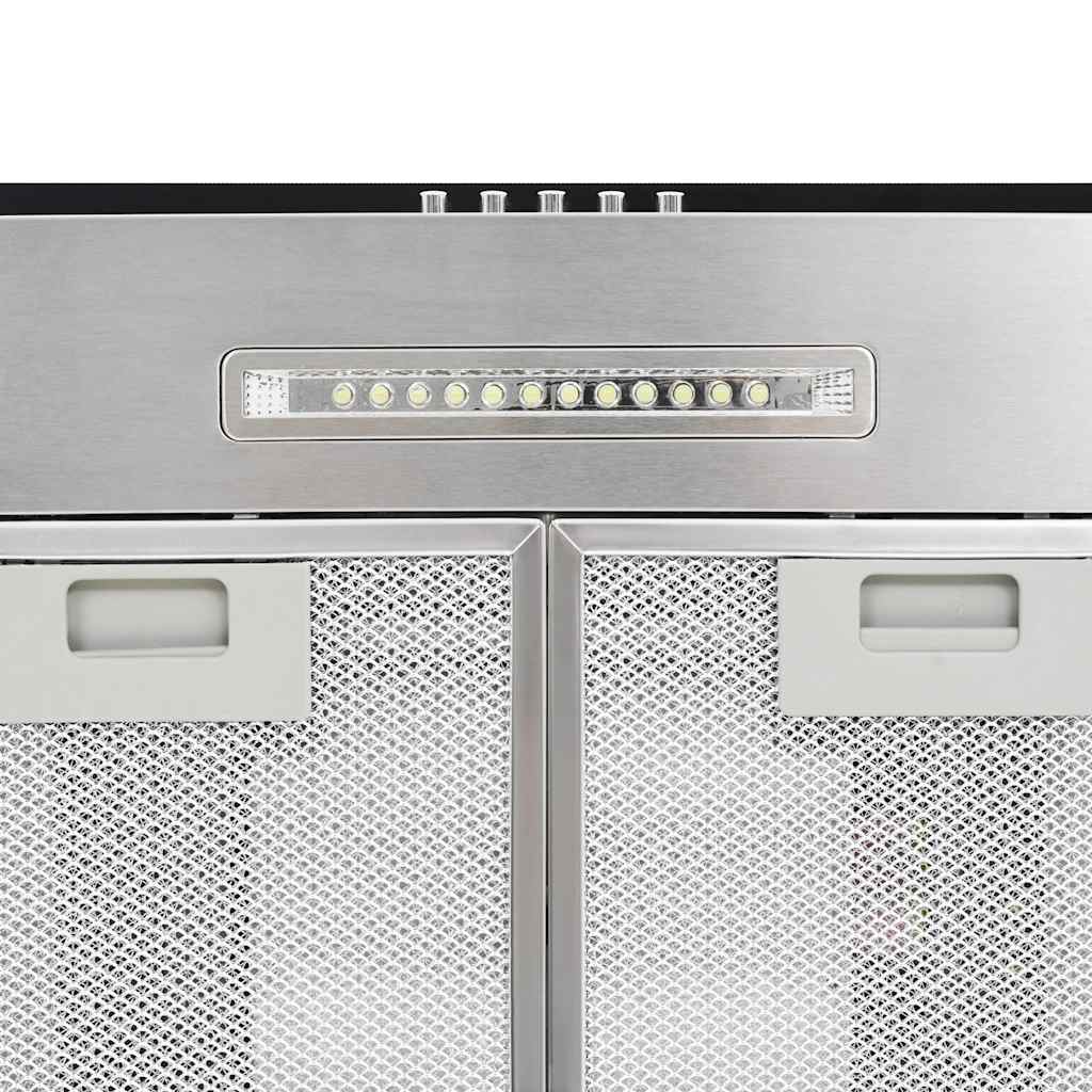 vidaXL Insel-Dunstabzugshaube 90 cm Edelstahl 756 m³/h LED