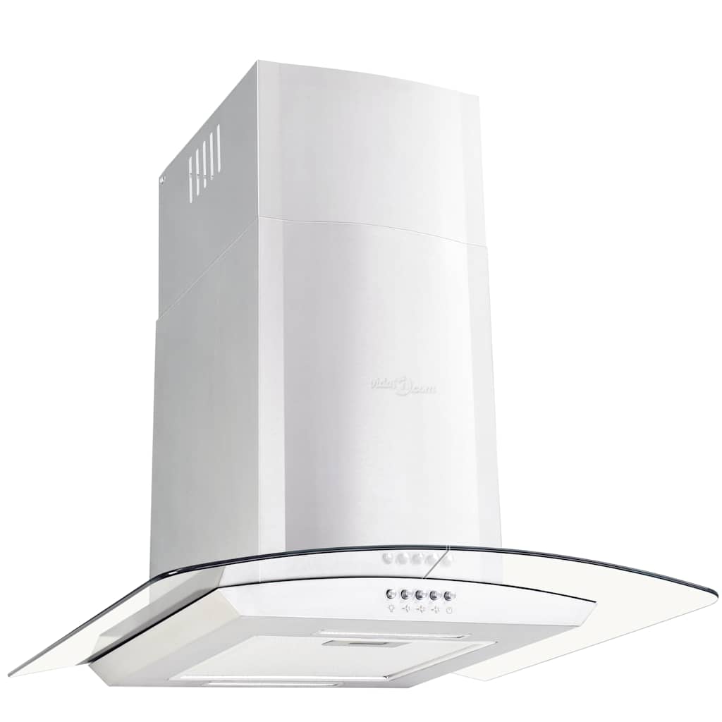 vidaXL Wandmontierte Dunstabzugshaube 60 cm Edelstahl 756 m³/h LED