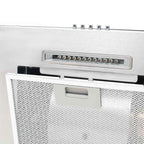 vidaXL Wandmontierte Dunstabzugshaube 60 cm Edelstahl 756 m³/h LED