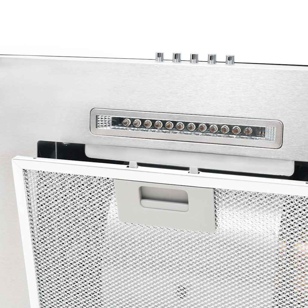 vidaXL Wandmontierte Dunstabzugshaube 60 cm Edelstahl 756 m³/h LED