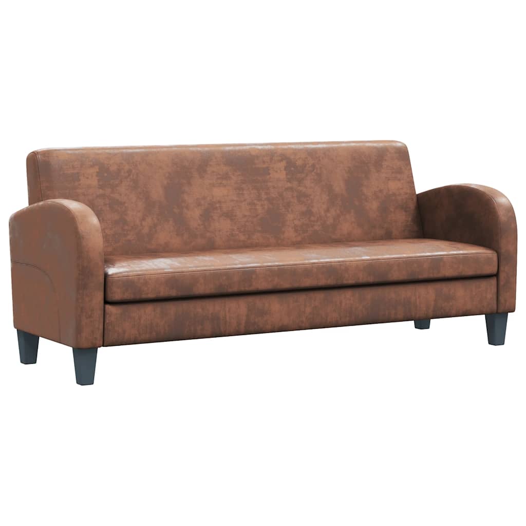 vidaXL Sofa 3-Sitzer 191x73x82 cm Wildleder-Optik
