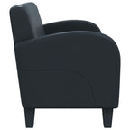 vidaXL Sofa 2-Sitzer Kunstleder Schwarz