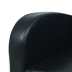 vidaXL 3-Sitzer-Sofa Kunstleder Schwarz